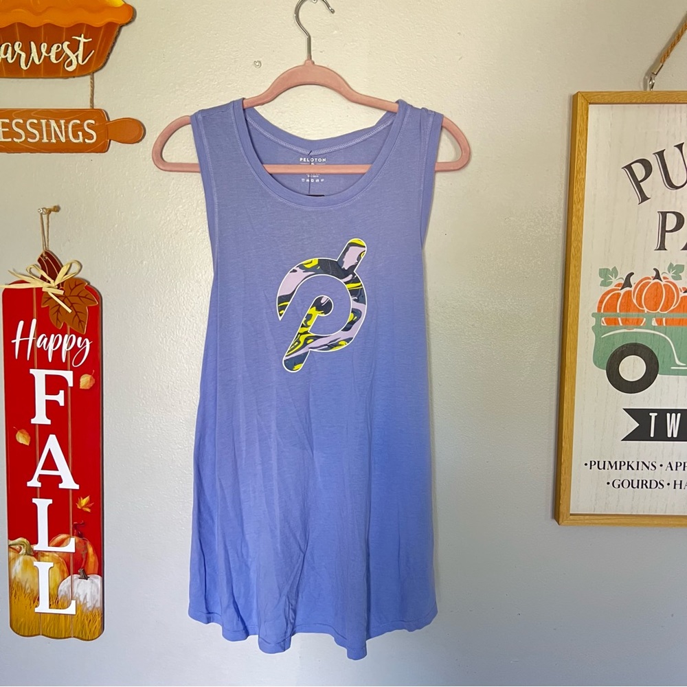 Peloton Purple Logo Tank Top